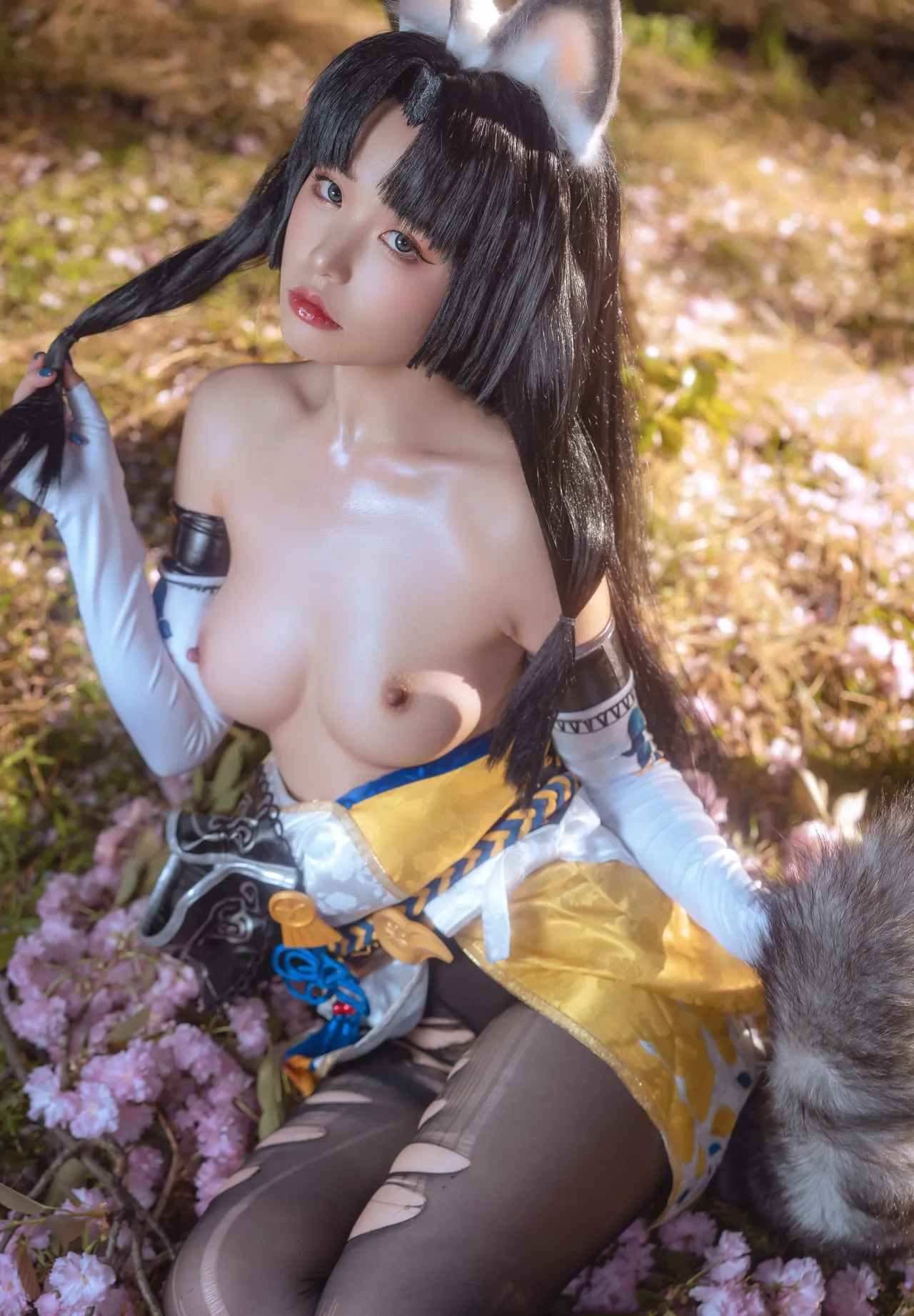Nekokoyoshi (爆机少女喵小吉) cosplay Tsuchimikado Kurumi - NarakaBladepoint-erohere29.webp